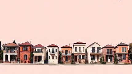 Sticker - Housing Crisis: Minimalist Depictions of Skyrocketing Property Prices 