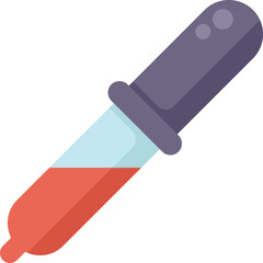 Poster - This chemical dropper is filled with red liquid and is ready to be used in a laboratory setting