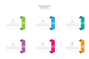 Poster - Business data visualization. timeline infographic icons designed for abstract background template vector design