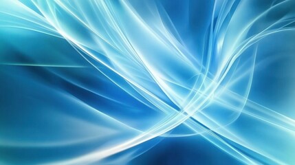 Abstract Blue Light Swirls