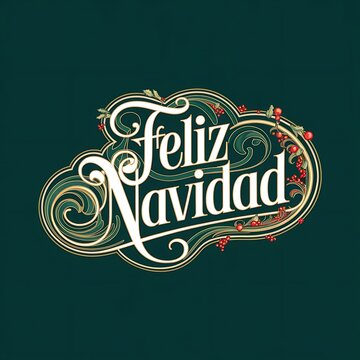 Feliz Navidad  , árbol de Navidad calligraphic lettering Christmas tree Winter , árbol de Navidad Design for greeting card posters stickers banner