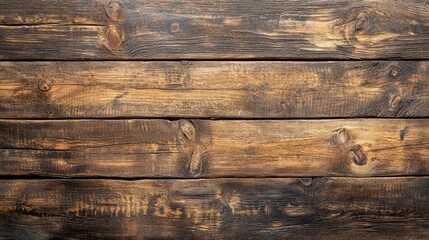 Wall Mural - Surface of the old brown wood texture. Old dark textured wooden background. Top view.