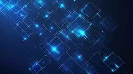 Poster - Abstract Blue Digital Background