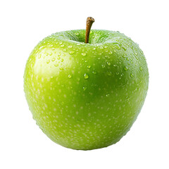 Wall Mural - green apple isolated on white