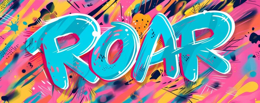 Fun pop art background with 