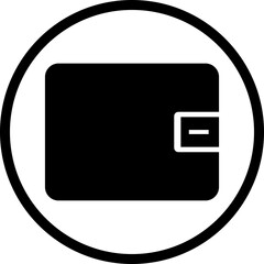 Poster - Wallet icon in trendy flat style vector. Purse with money illustration sign. Coins symbol. Online payment logo for mobile concept and website design pictogram isolated on transparent background.