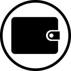 Poster - Wallet icon in trendy flat style vector. Purse with money illustration sign. Coins symbol. Online payment logo for mobile concept and website design pictogram isolated on transparent background.