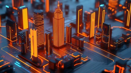 Poster - Cityscape of the Future: A Digital Metropolis