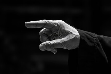 Master s hand demonstrating kung fu movements