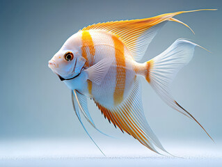 Angelfish  Freshwater Fish  Aquarium Fish  Tropical Fish  Yellow and White Angelfish