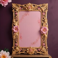 Wall Mural - luxury photo frame