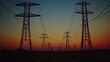 © ellisa_studio - Power Lines at Sunset