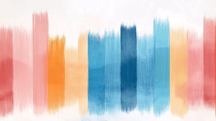 Poster - Colorful Abstract Brush Stroke Background Design