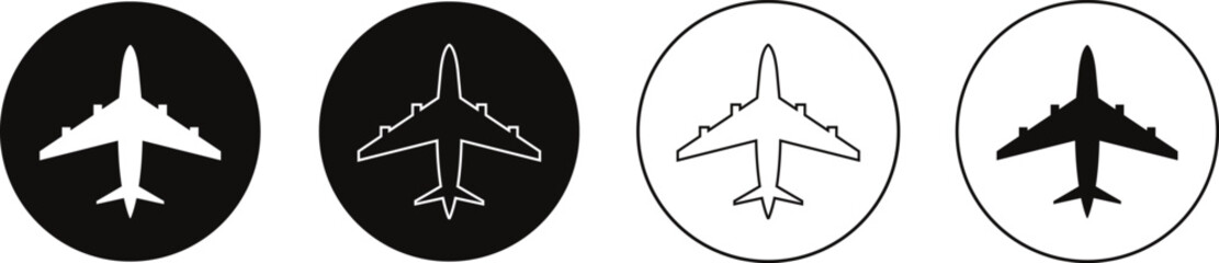 Poster - airplane symbol. flight transport vector illustration.