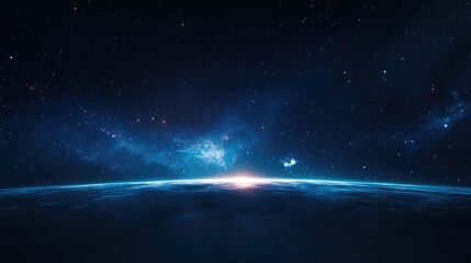Wall Mural - celestial panorama of stars and galaxies