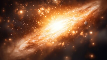 Wall Mural - mesmerizing photorealistic galaxy with swirling patterns