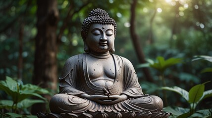 buddha statue in the garden