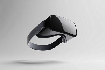 Minimalistic 3D VR Headset with Smooth Matte Texture