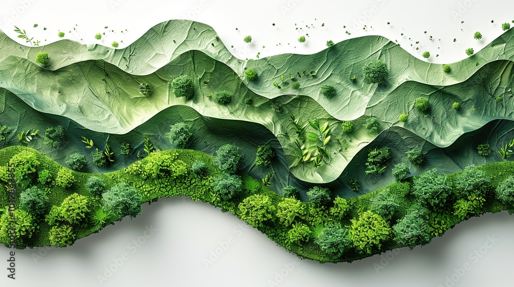 Minimalist Design with Green Background - a sleek and refreshing visual ...