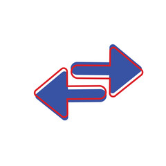 Wall Mural - simple arrow icon
