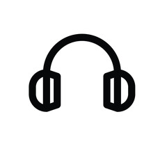 Canvas Print - earphone icon simple
