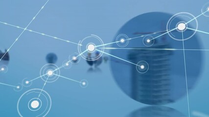 Poster - Animation of network of connections and architects with drawings