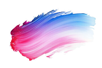 Aufkleber - Vibrant brush stroke in pink and blue tones, showcasing a dynamic blend of colors on a transparent background.