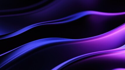 Abstract Purple and Blue Wavy Background