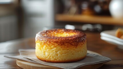 Wall Mural - a cake sitting on top of a wooden table