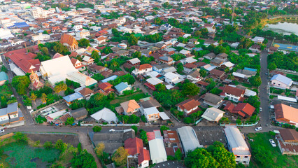 The aerial view of the city was breathtaking. Prakhon Chai is a district (amphoe) in the southern part of Buriram province.