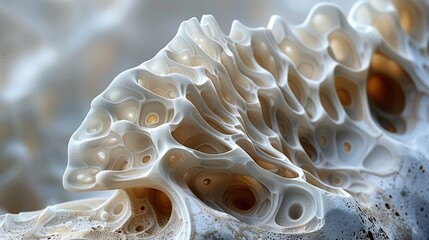 Wall Mural - abstract organic texture: close up of cellular structure
