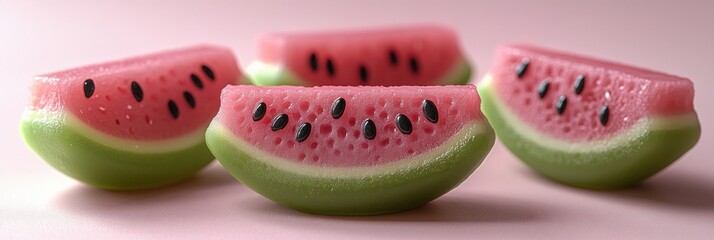 Canvas Print - Watermelon Slices Close-up