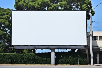 billboard on the street, a large electronic display or billboard mockup