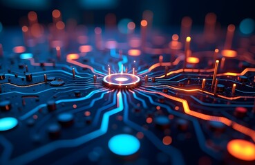 Neural network visualization in vibrant colors representing artificial intelligence