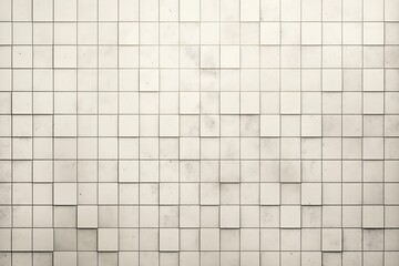 Poster - Neutral textured tile wall with square patterns for modern interior design inspiration