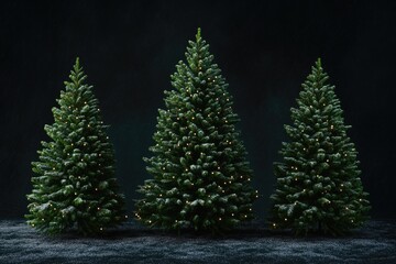 Wall Mural - Christmas Tree Trio