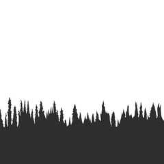 Poster - Forest Landscape Silhouette