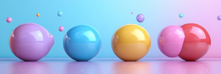 Poster - Abstract Colorful Spheres