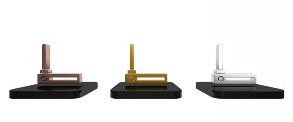 Poster - Colorful Router and wi-fi signal symbol icon isolated on white background. Wireless ethernet modem router. Computer technology internet. Minimalism concept. 3D render illustration