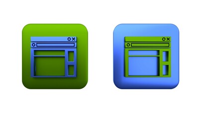 Poster - colorful website template icon isolated on white background. internet communication protocol. square