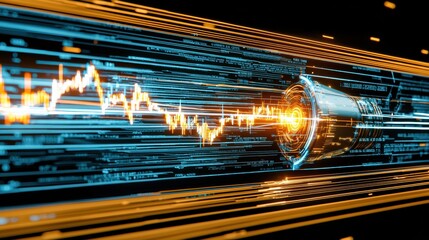 Poster - Futuristic Digital Technology Background Design