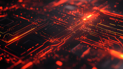 Poster - Digital background for tech, AI, data, audio, graphics, and more 