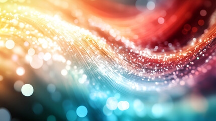 Poster - digital background perfect for tech processes, neural networks, artificial intelligence, data transf