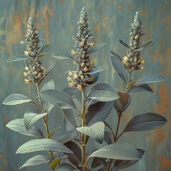 Poster - Close-Up of Delicate Green Flowers