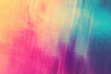 Poster - Vivid abstract gradient background with soft textures. Digital smooth noise pattern with retro grain. Vintage multicolored aesthetic. Vhs distortion effect for surface enhancement