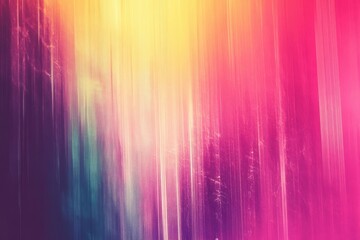 Poster - Faded and textured gradient background with a vivid digital noise effect. Nostalgic multicolored vintage look with a vhs-style glitchy design