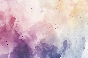 Poster - Stylish gentle watercolor background showcasing abstract shapes and gentle tones in contrast, complemented by paint splashes