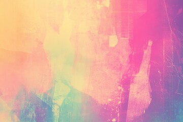 Poster - Abstract blurry textured background. Lively digital noise merging effect design. Vintage multicolor smooth grain style. Vhs distortion surface texture