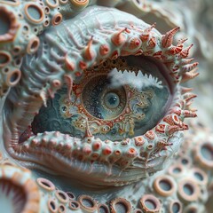 Canvas Print - Intricate Eye: A Journey into Abstract Biology