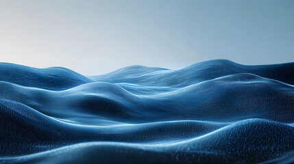 Abstract Blue Digital Landscape